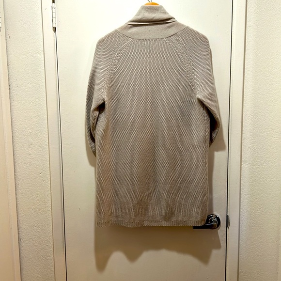 TAHARI 100% 2 Ply Cashmere Shawl Sweater Coat - Picture 5 of 6